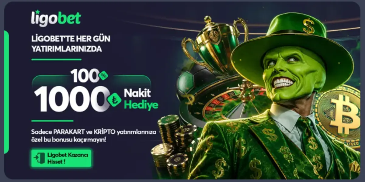 ligobet para yatırma: %100 kripto para geri ödeme bonusu