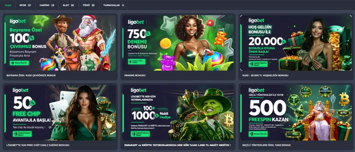 Ligobet bonuslari